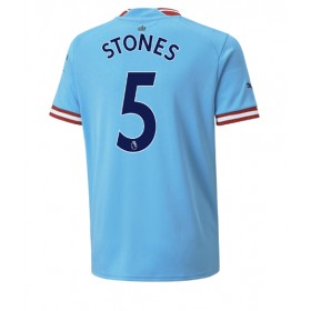 Herren Fußballbekleidung Manchester City John Stones #5 Heimtrikot 2022-23 Kurzarm